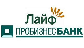 Логотип кредита "Лайф" от "Пробизнесбанка"